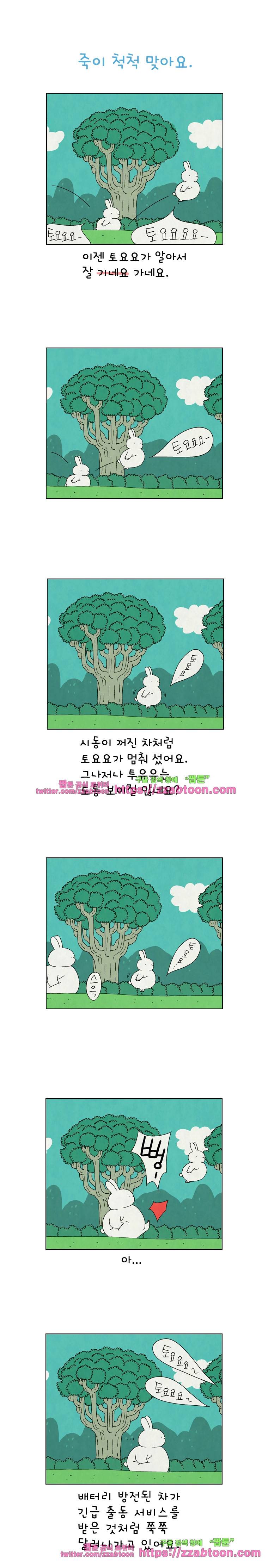 얌얌숲 당근길 토요요 104화. 죽이 척척 맞아요. 1