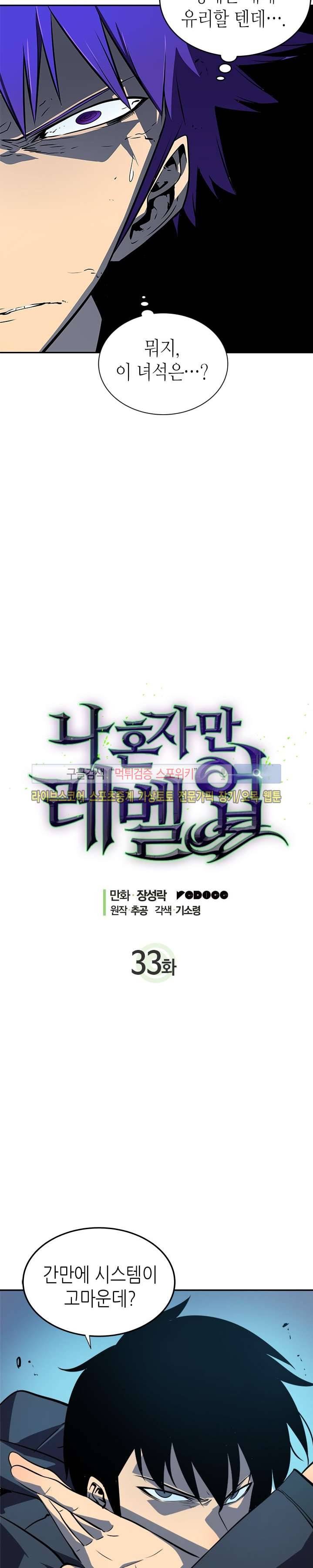 나 혼자만 레벨업 33화 2