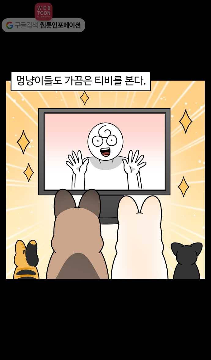 노곤하개 시즌3 36화 멍냥이와 티브이 2