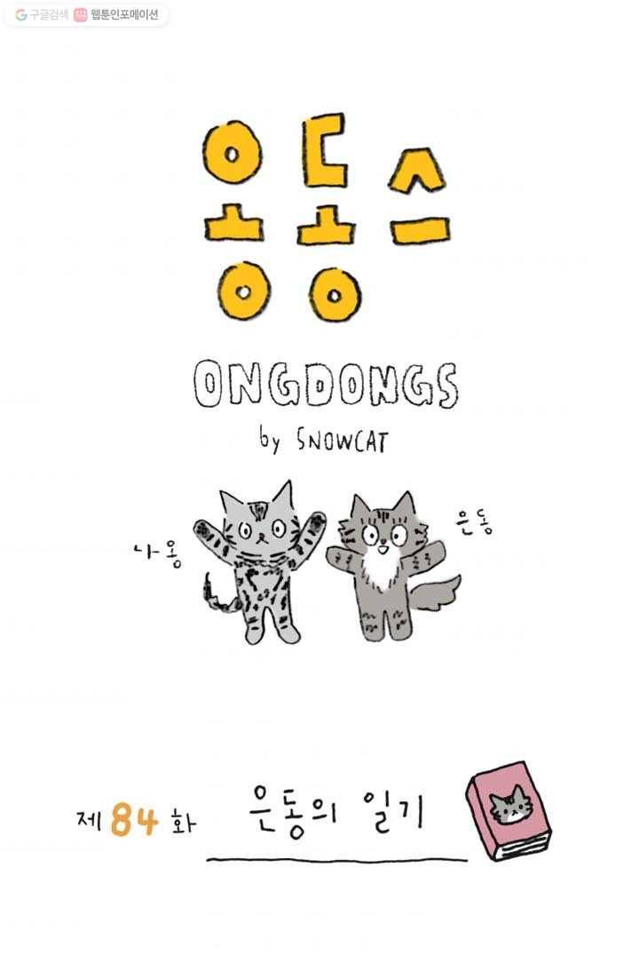 은동은동+옹동스 84화. 은동의 일기 1