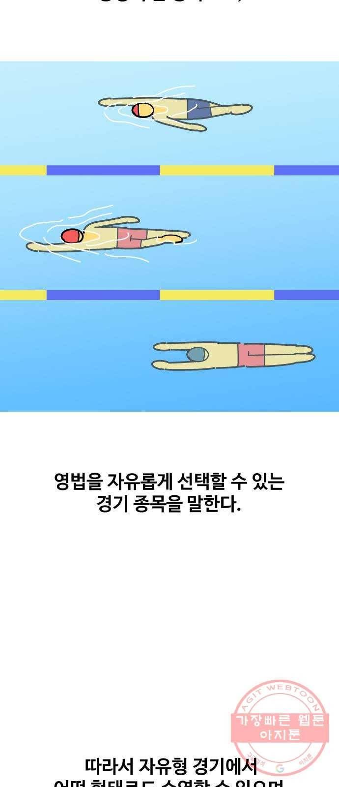 수영만화일기 55화 글라이딩과 스트로크 그리고 물 잡기中下 11