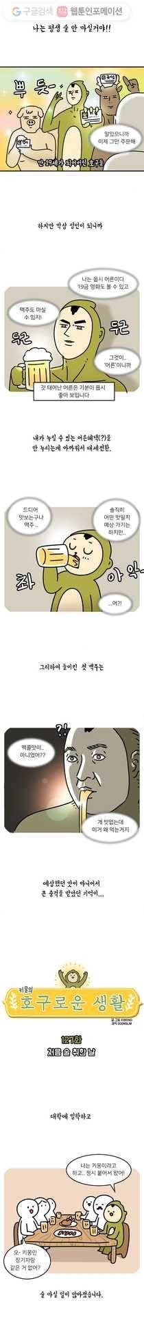 키몽의 호구로운 생활 127화 처음 술 취한 날 2