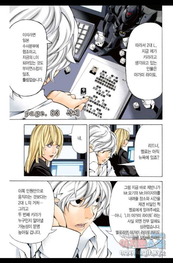데스노트 컬러판 83화 2
