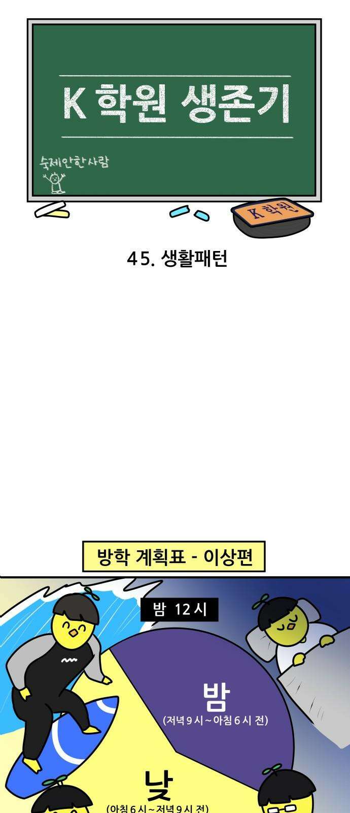 K학원 생존기 45화 - 생활패턴 4