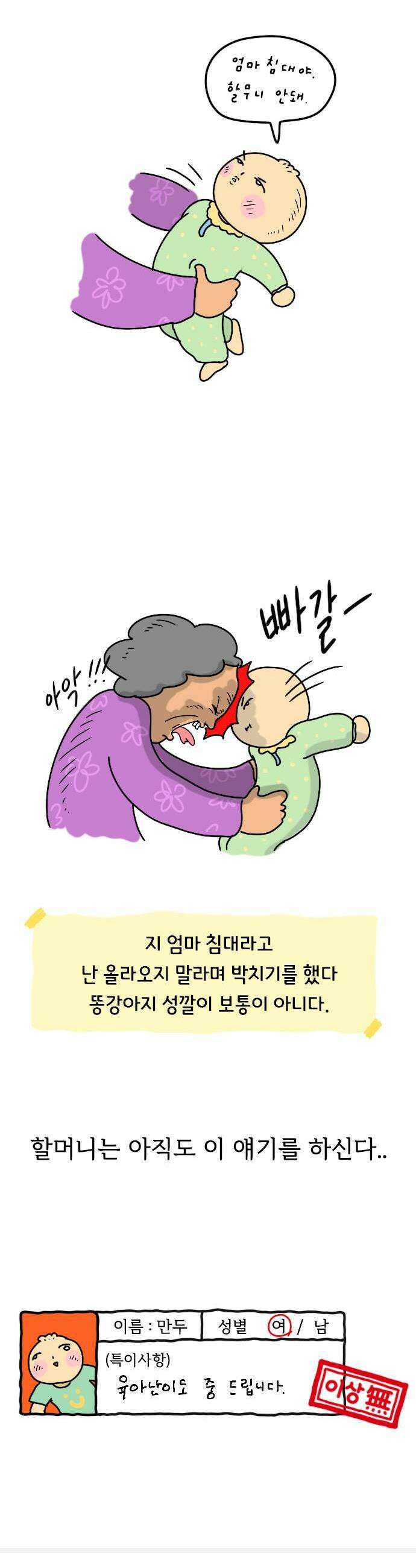 만두 생활기록부 60 육아난이도 17